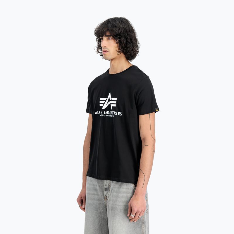 Alpha Industries men's Basic T shirts (2 pcs) black 4
