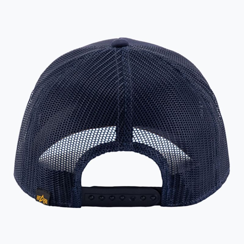 Men's Alpha Industries Label Trucker baseball cap rep.blue 2