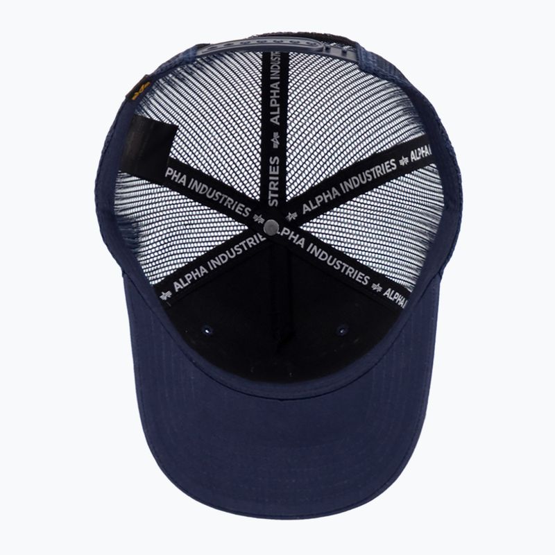 Men's Alpha Industries Label Trucker baseball cap rep.blue 3