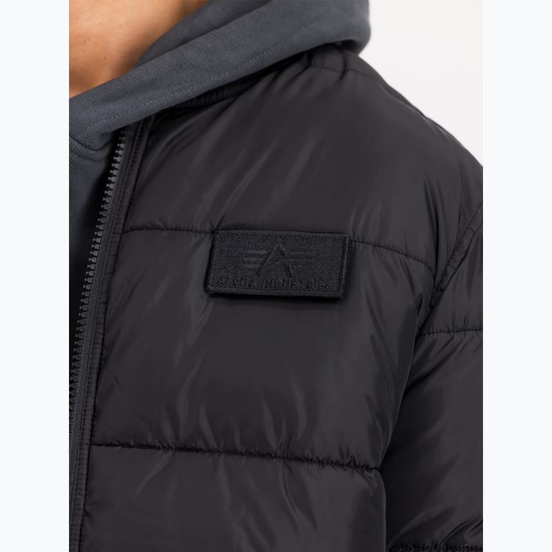 Men's Alpha Industries MA-1 Puffer Bomber jacket black 4