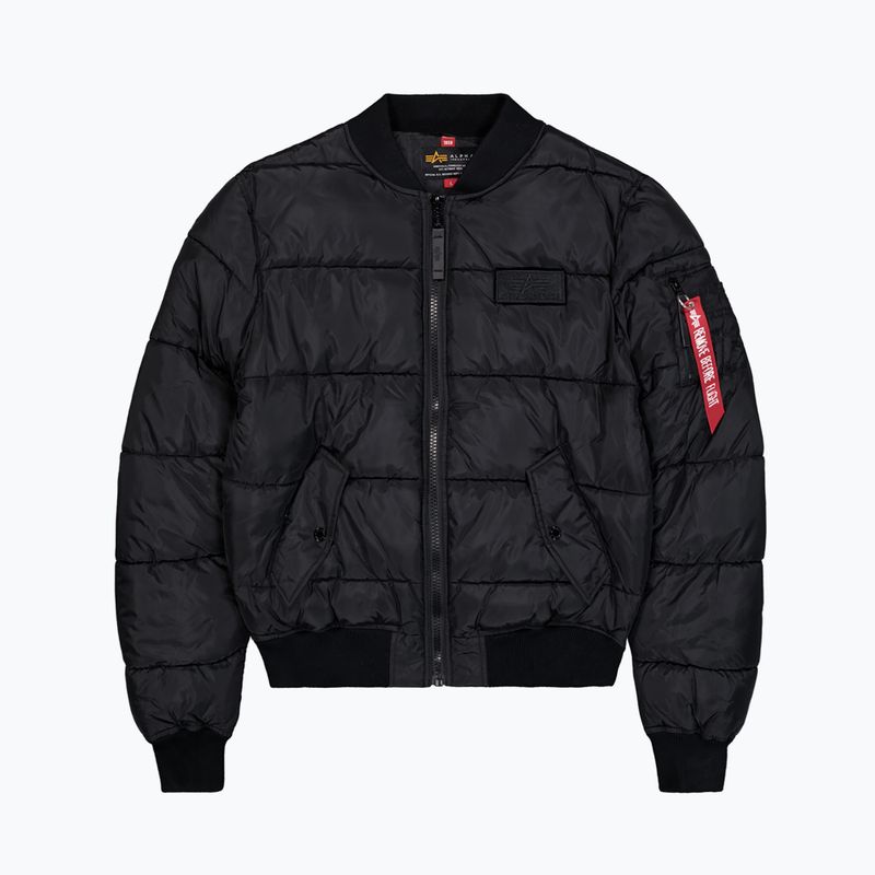 Men's Alpha Industries MA-1 Puffer Bomber jacket black 7