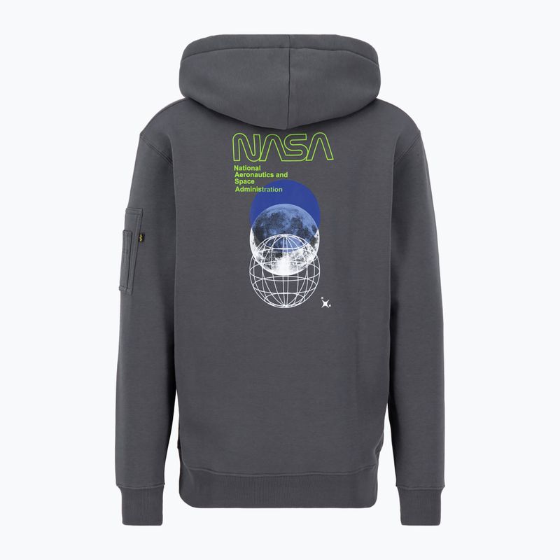 Alpha Industries NASA Orbit vintage grey men's sweatshirt 2