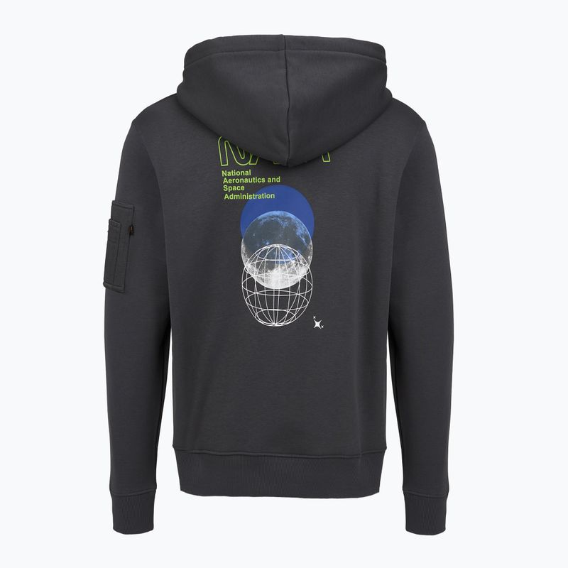 Alpha Industries NASA Orbit vintage grey men's sweatshirt 2