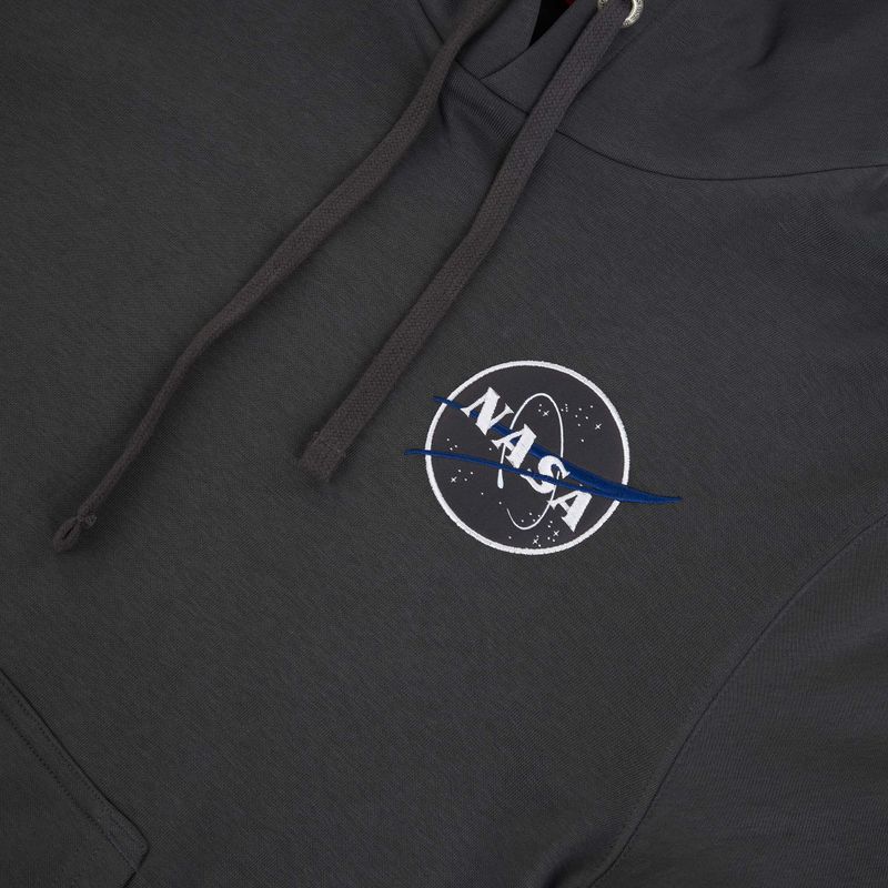 Alpha Industries NASA Orbit vintage grey men's sweatshirt 3