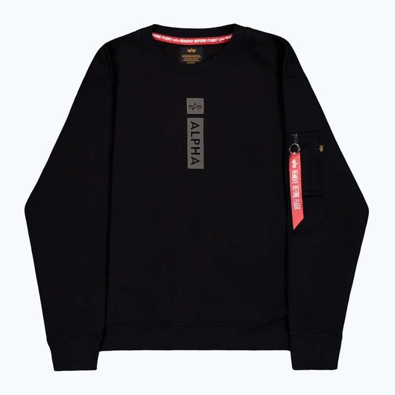 Men's Alpha Industries Reflective Print Sweater black 7