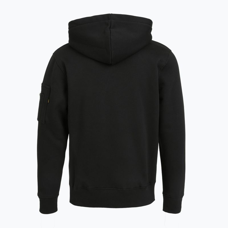 Men's Alpha Industries Puff Print Hoodie black 7