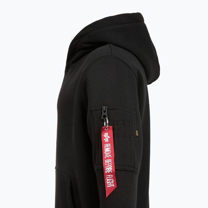 Men's Alpha Industries Puff Print Hoodie black 8