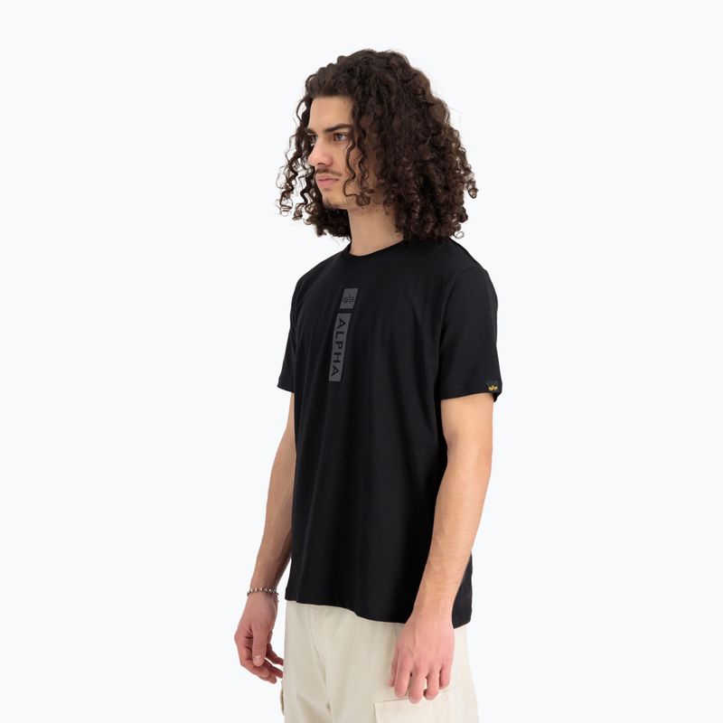 Alpha Industries men's Puff Print T-shirt black 4