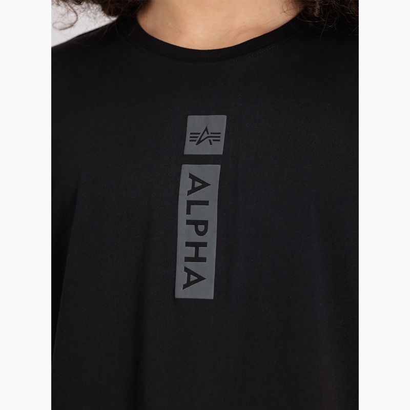 Alpha Industries men's Puff Print T-shirt black 6