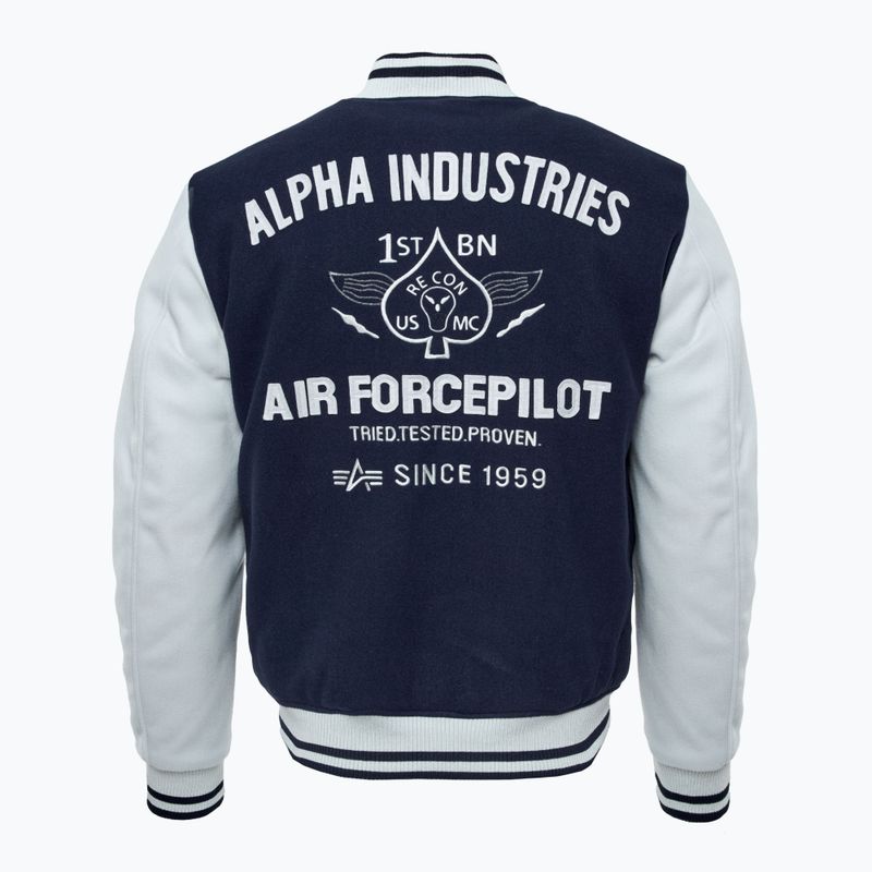 Alpha Industries men's Varsity Air Force ultra navy jacket 2