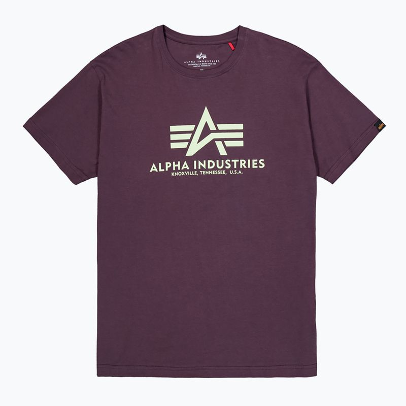 Alpha Industries men's Basic plum t-shirt