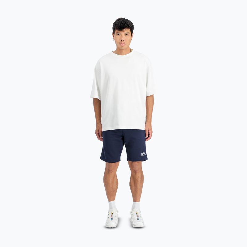 Alpha Industries men's Basic Small Logo II ultra navy shorts 2