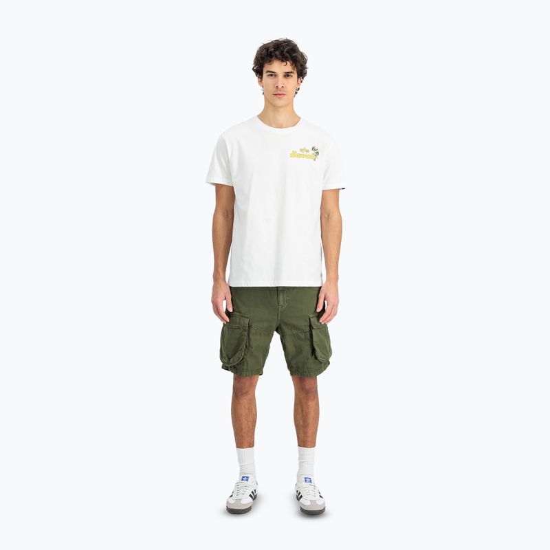 Alpha Industries men's Pearl Harbor Back Print T-shirt white 2