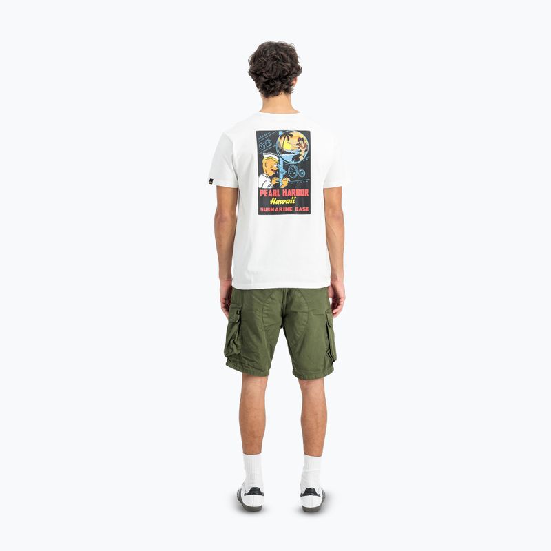 Alpha Industries men's Pearl Harbor Back Print T-shirt white 3