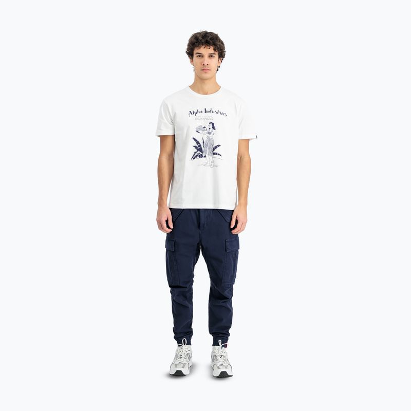 Alpha Industries men's t-shirt Hawaii white 2