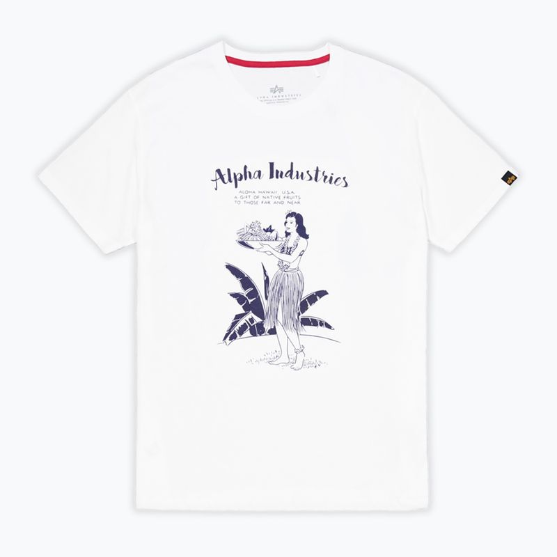 Alpha Industries men's t-shirt Hawaii white 6