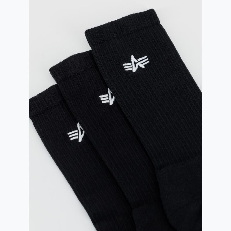 Alpha Industries men's socks Basic 3 pairs black 3