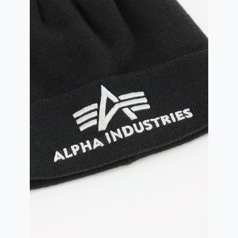 Alpha Industries 3D black/silver cap 3