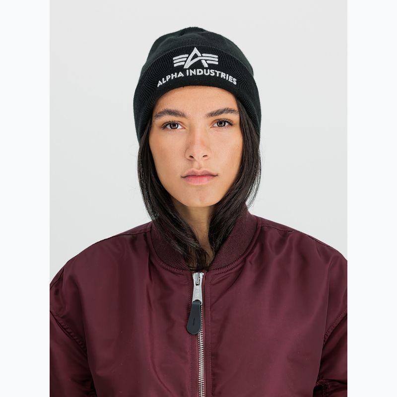 Alpha Industries 3D black/silver cap 4