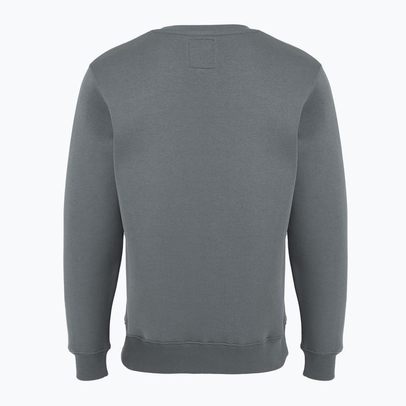 Men's Alpha Industries Basic Small Logo denim blue sweatshirt 6