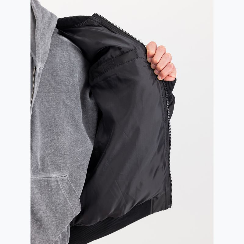 Men's insulated jacket Alpha Industries MA-1 Logo Puffer Bomber black 5