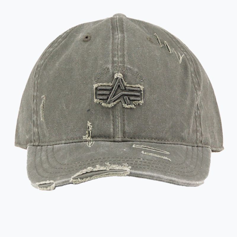 Baseball cap Alpha Industries Acid Logo dark olive