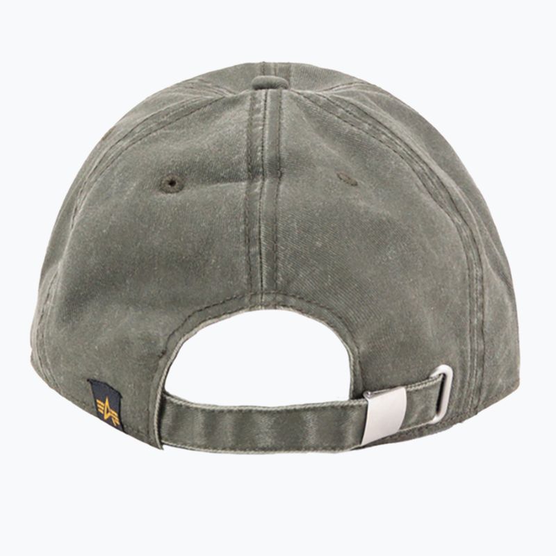 Baseball cap Alpha Industries Acid Logo dark olive 2