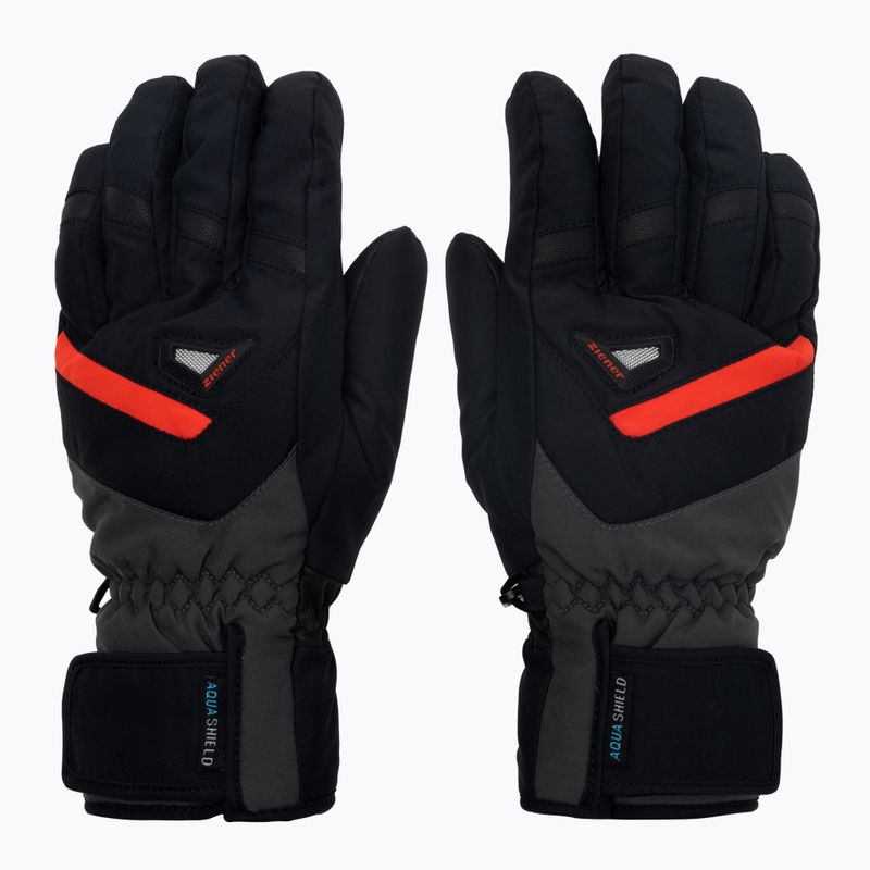 Men's ski glove ZIENER Gary As black 801036.1215 3