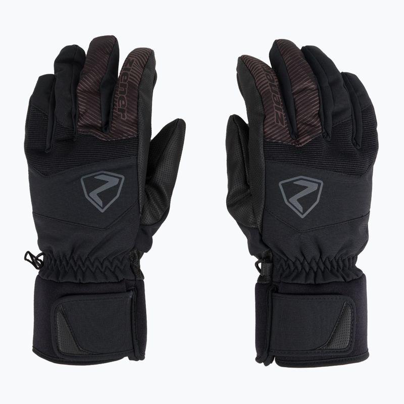 Men's ski glove ZIENER Ginx As Aw black 801066.12 3