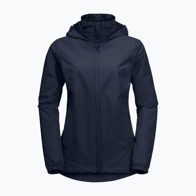 Jack Wolfskin Stormy Point women's rain jacket navy blue 1111201_1910 4