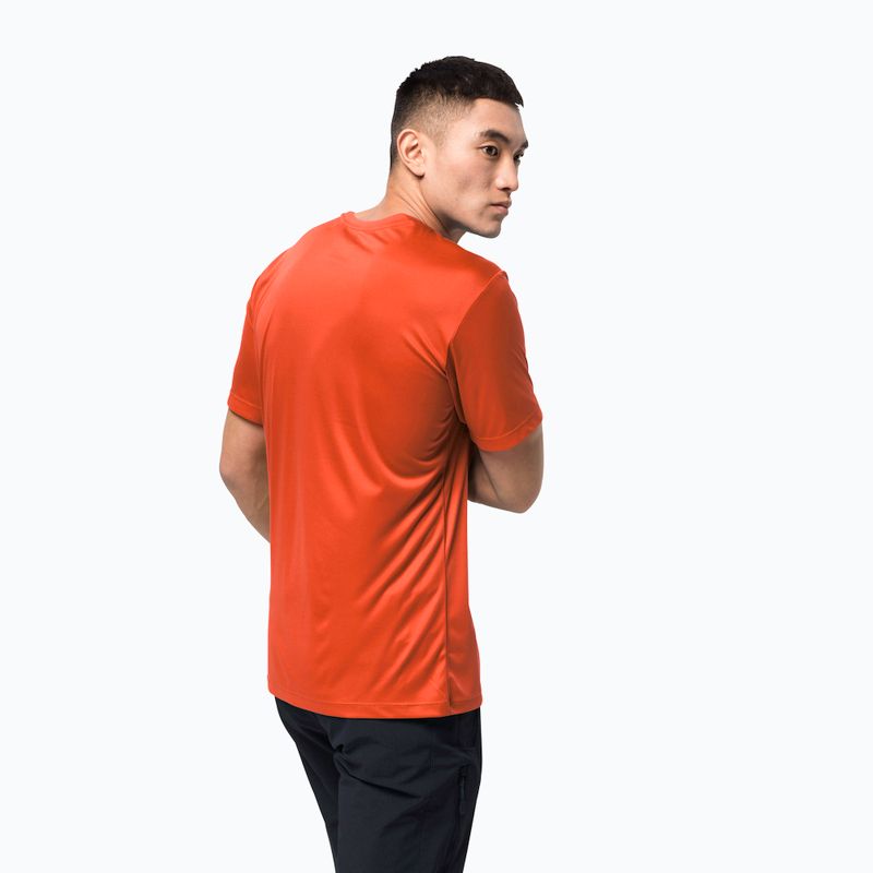 Jack Wolfskin men's trekking T-shirt Tech orange 1807071_3017 2