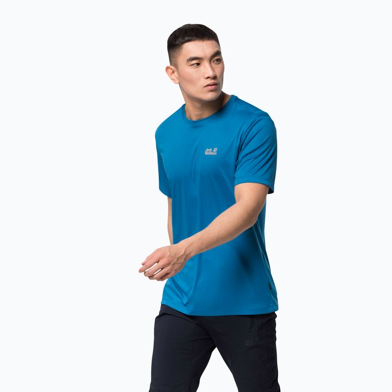 Jack Wolfskin men's trekking T-shirt Tech blue 1807071_1361