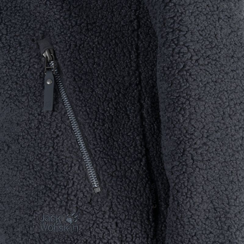 Jack Wolfskin women's fleece sweatshirt High Cloud grey 1708731 4