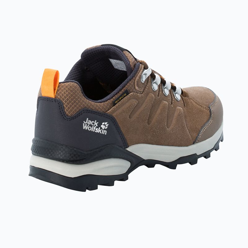 Jack Wolfskin women's trekking boots Refugio Texapore Low brown / apricot 8