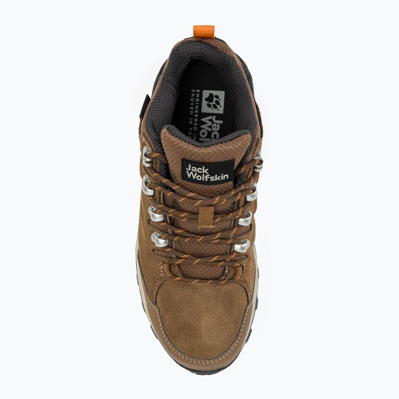 Jack Wolfskin women's trekking boots Refugio Texapore Low brown / apricot 5