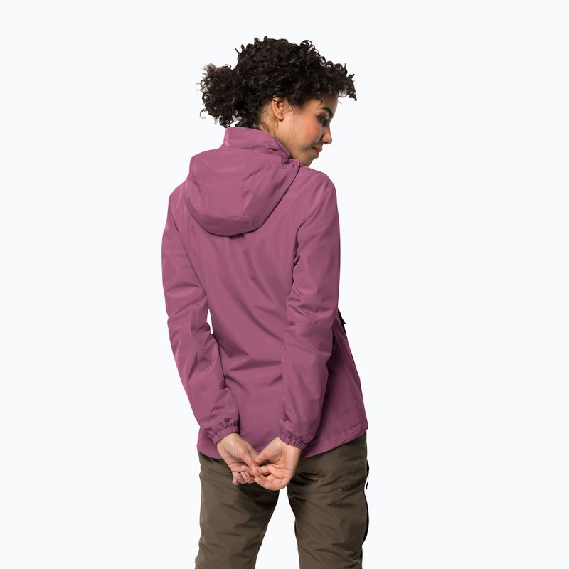 Jack Wolfskin women's Stormy Point rain jacket pink 1111201_2094 2