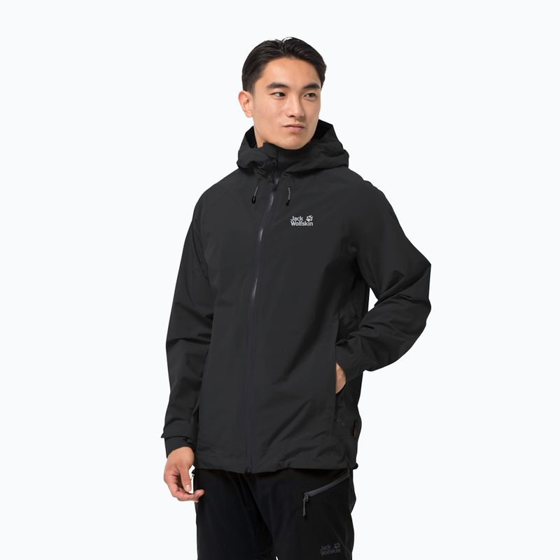 Jack Wolfskin men's hardshell jacket Highest Peak black 1115131_6000