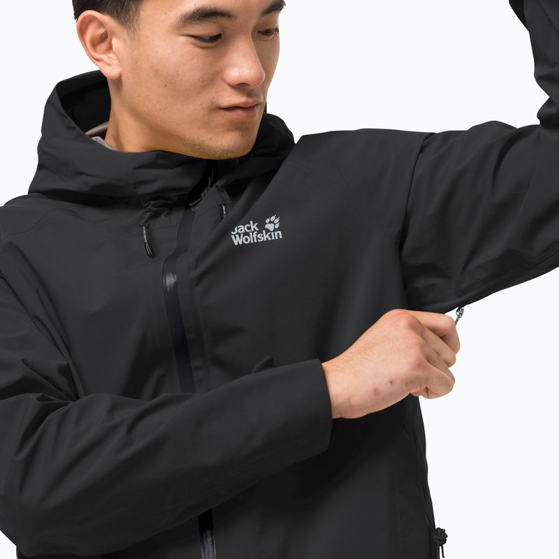 Jack Wolfskin men's hardshell jacket Highest Peak black 1115131_6000 3