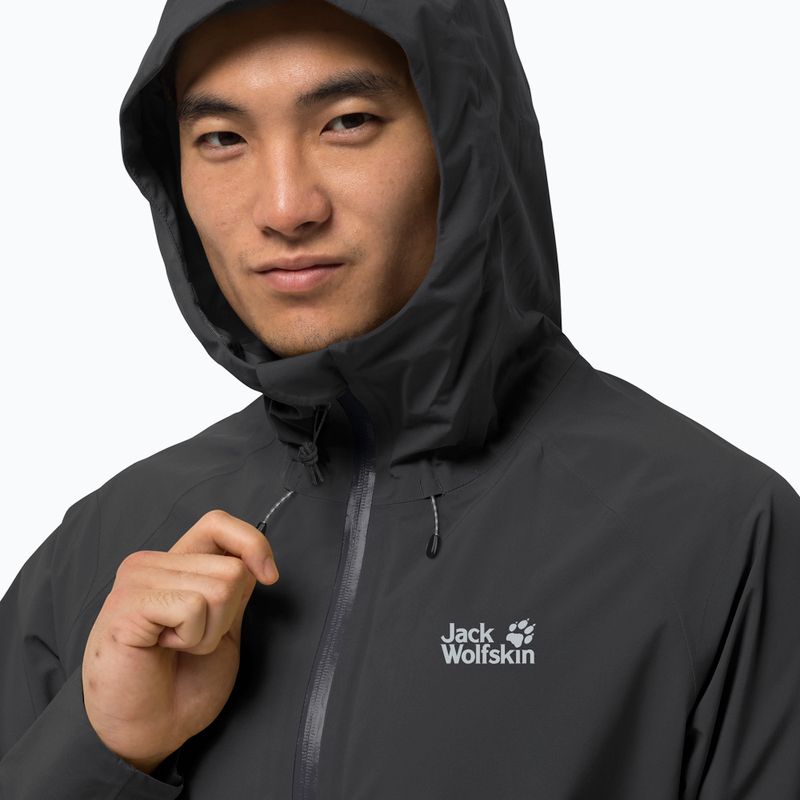Jack Wolfskin men's hardshell jacket Highest Peak black 1115131_6000 4