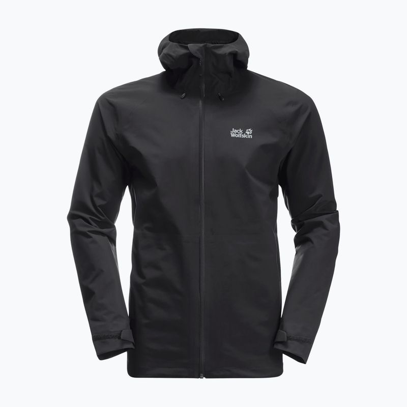 Jack Wolfskin men's hardshell jacket Highest Peak black 1115131_6000 5
