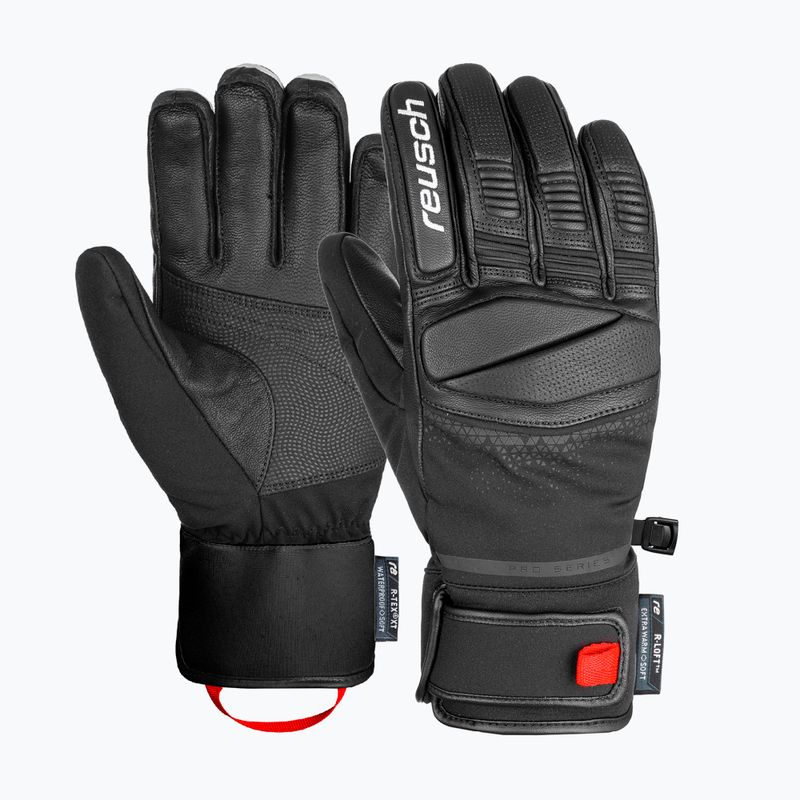 Men's ski gloves Reusch Mastery black/white 2