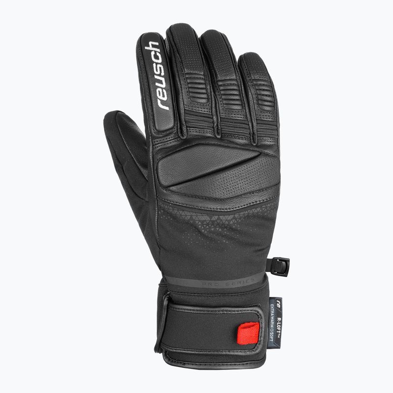 Men's ski gloves Reusch Mastery black/white 3