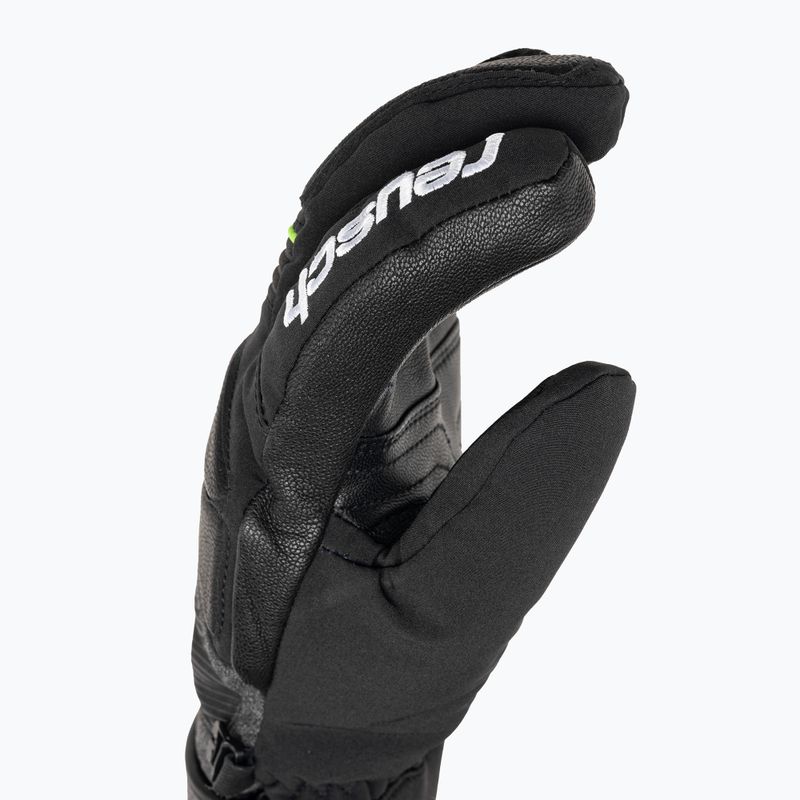 Reusch Storm R-Tex Xt ski glove black/black melange/neon green 4