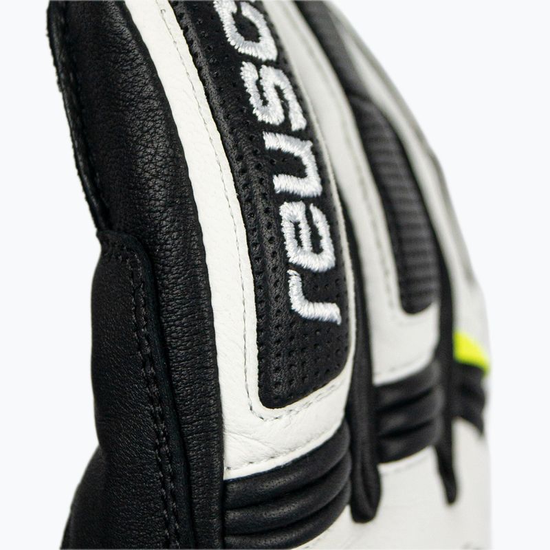 Ski gloves Reusch Master Pro black/white/safety yellow 5