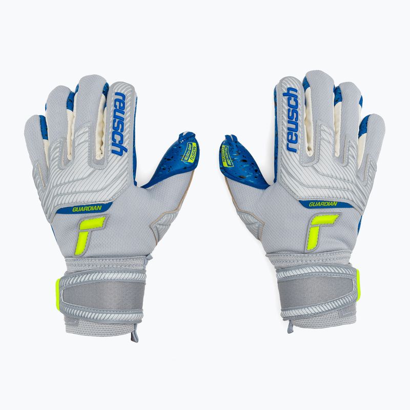 Reusch Attrakt Fusion Finger Support Guardian grey children's goalkeeper gloves 5272940 3