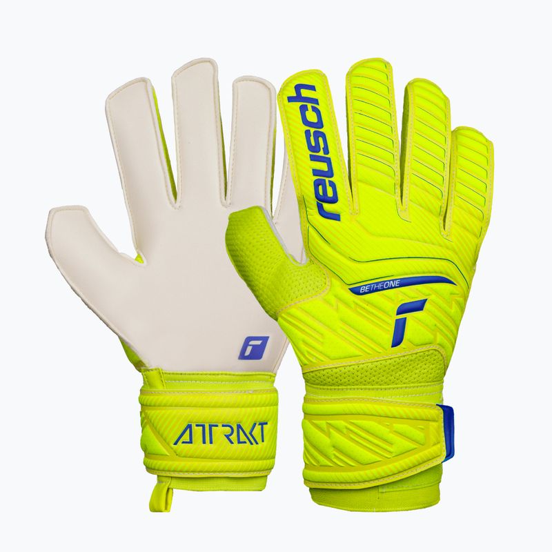 Reusch goalkeeper gloves Attrakt Solid yellow 5270515-2001 5