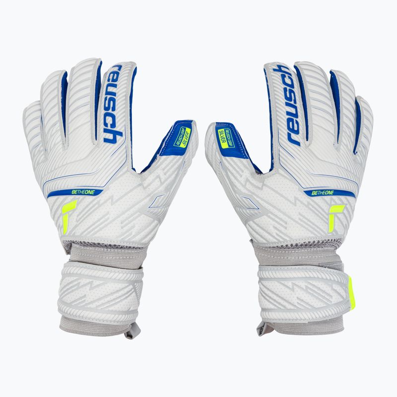 Reusch Attrakt Silver Roll Finger Junior children's goalkeeping gloves grey 5272217