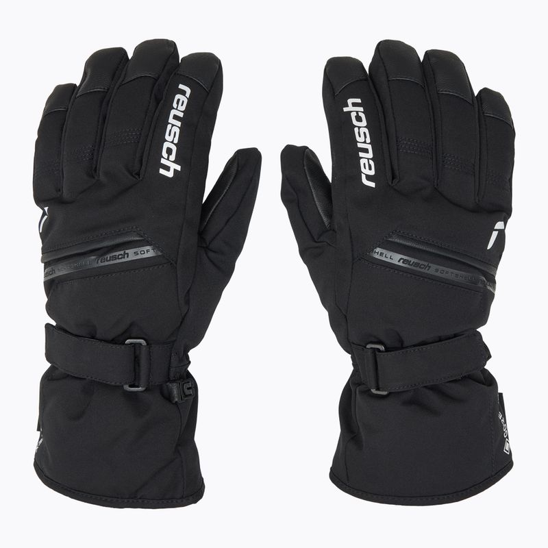 Reusch Morris GORE-TEX ski gloves black/white 3