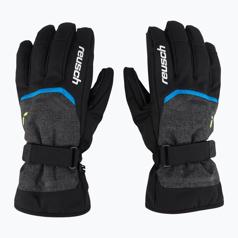 Reusch Primus R-Tex XT ski gloves black melange/safety yellow/brilliant blue 2