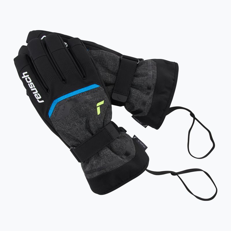 Reusch Primus R-Tex XT ski gloves black melange/safety yellow/brilliant blue 6